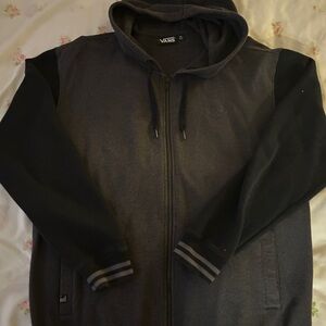 Vans Canvas Black and Gray Zip Up